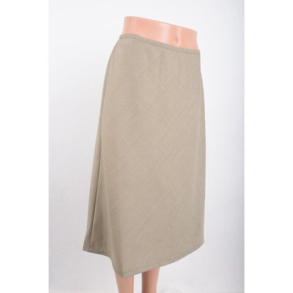 Workstyle by Lafayette Womans A-line Skirt Size 6 Tan Wool Blend NWT - Picture 2 of 8